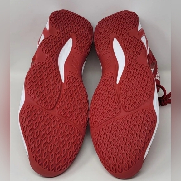 Adidas Exhibit A Sample Mens Size 12.5 Mid Basketball Shoes Red White GW7934 New